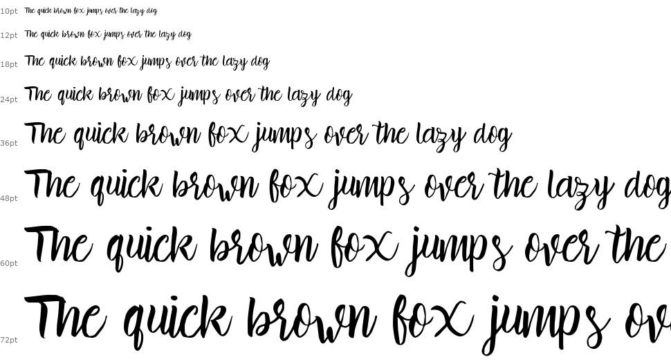 Brillia font Waterfall