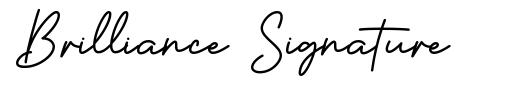 Brilliance Signature font