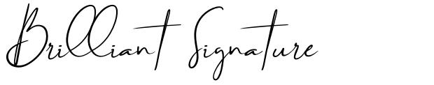Brilliant Signature