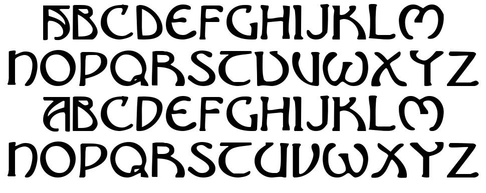 Brin Athyn font specimens
