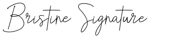 Bristine Signature font
