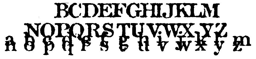 British Museum 1490 字形 标本