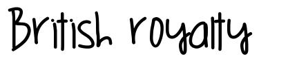 British Royalty 字形