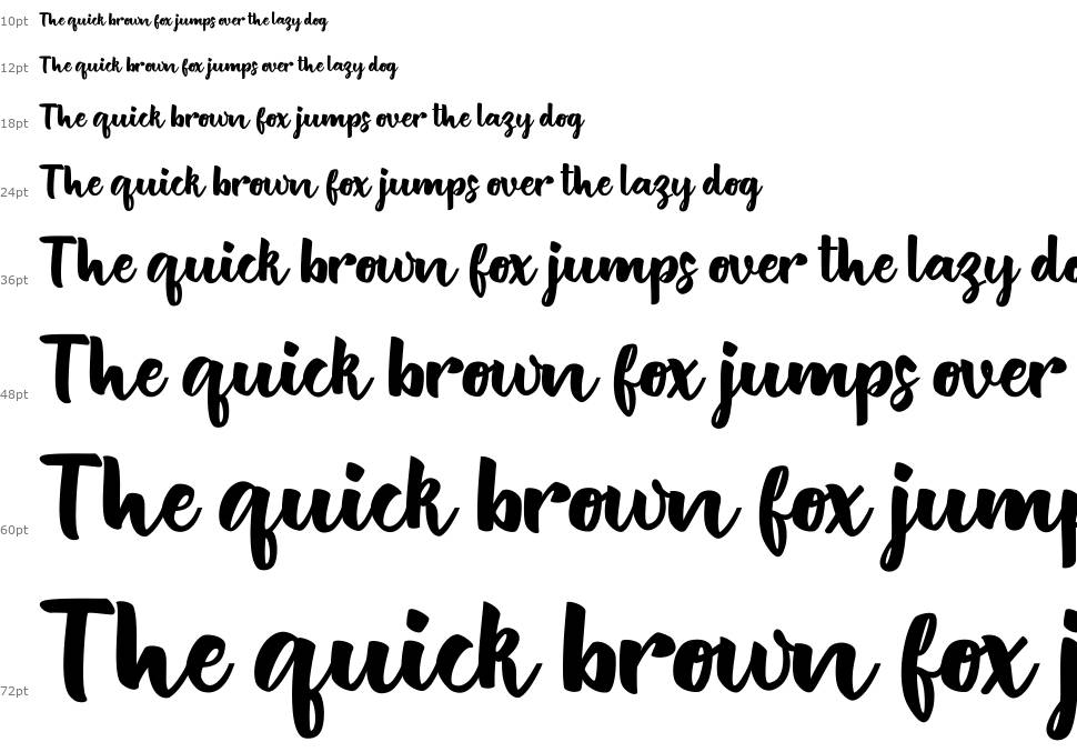 British Script font Şelale