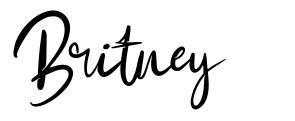 Britney schriftart
