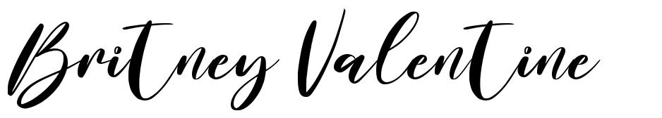 Britney Valentine font
