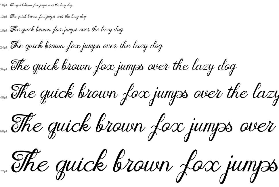 Brittania Script font Şelale