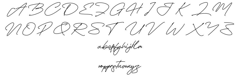 Brittany Agustina font specimens