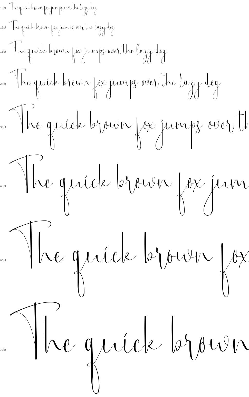 Brittany Rays Script font Waterfall