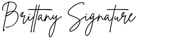 Brittany Signature