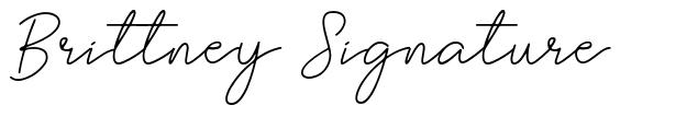 Brittney Signature font