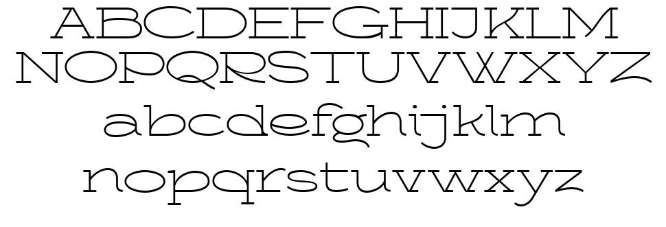 Broad Range font Örnekler