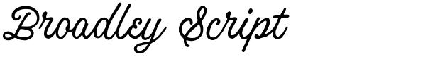 Broadley Script