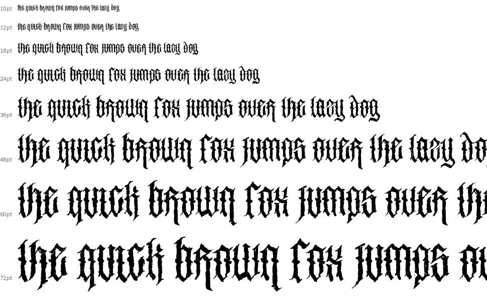 Brodequin font Waterfall