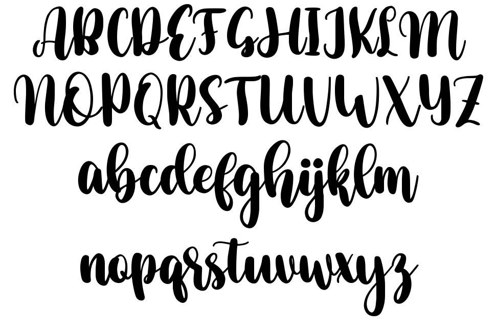 Broh font specimens