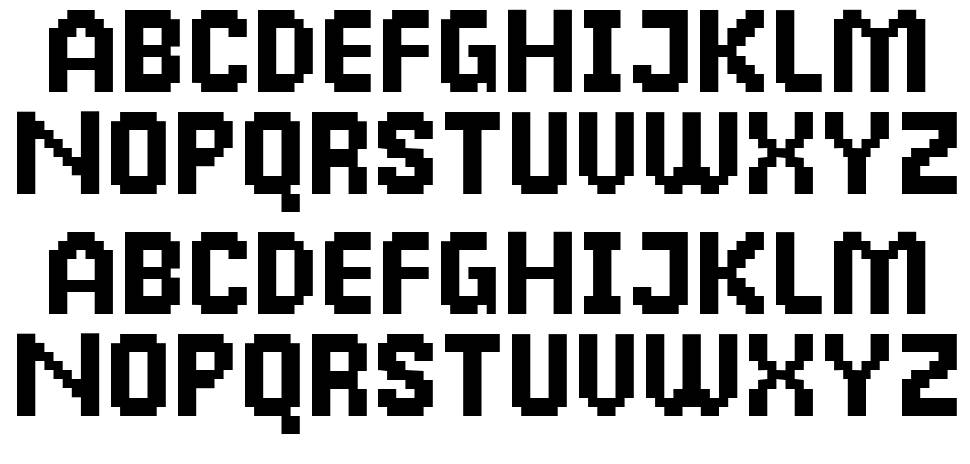 Broken Console font Örnekler