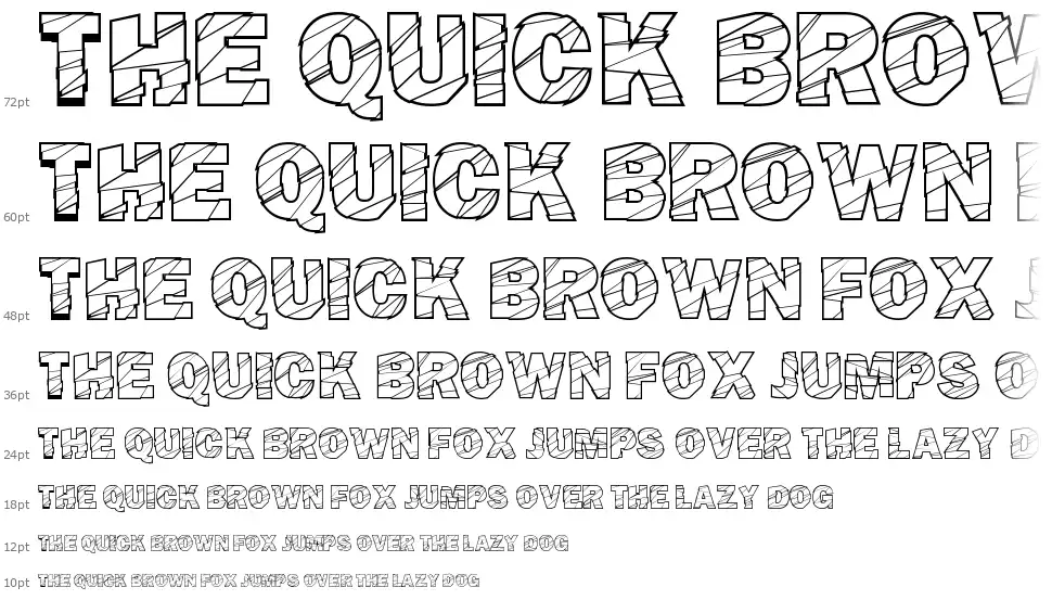 Broken Fluidfont waterfall