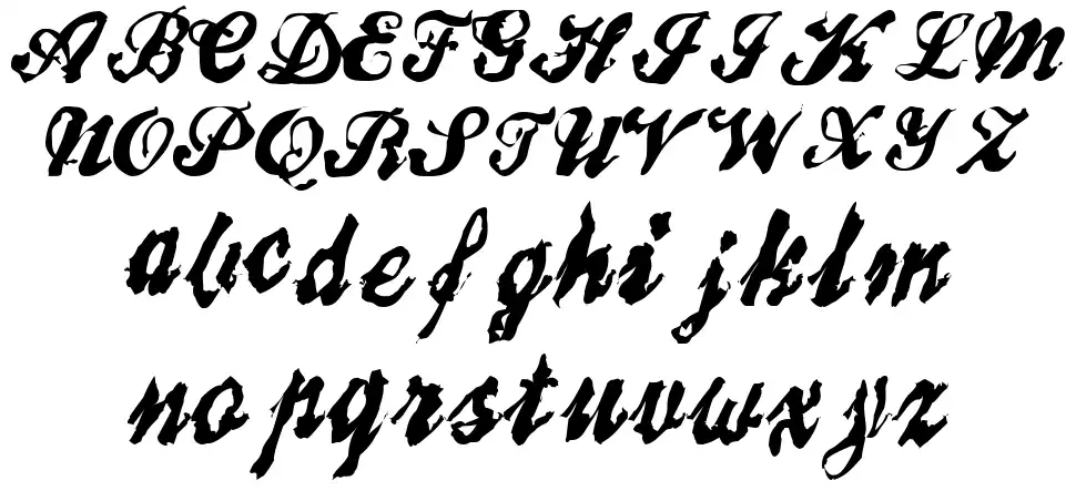 Broken Recordfont specimens
