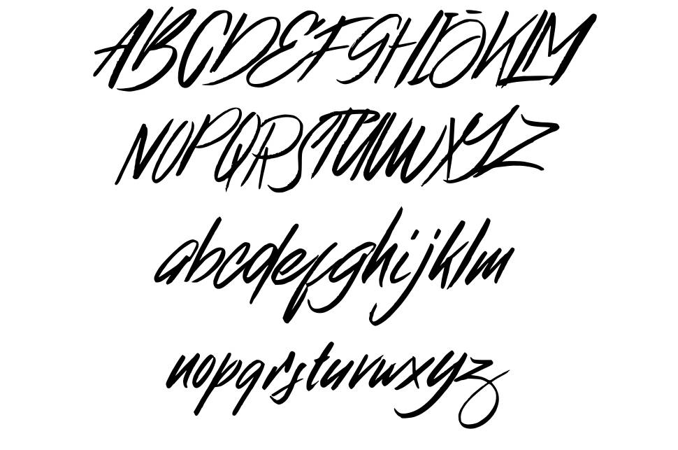 Broklight font Örnekler