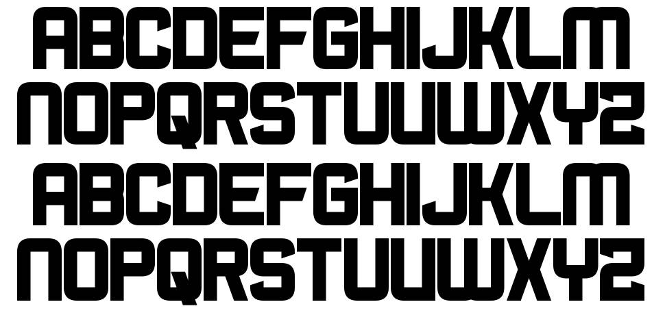 Bromine Cocktail font specimens