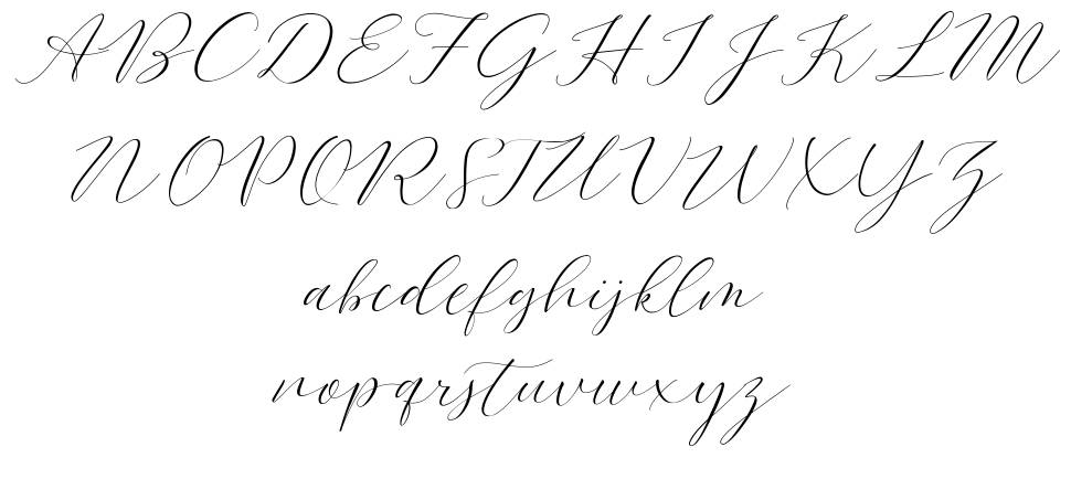 Bromo Plateau Script font specimens
