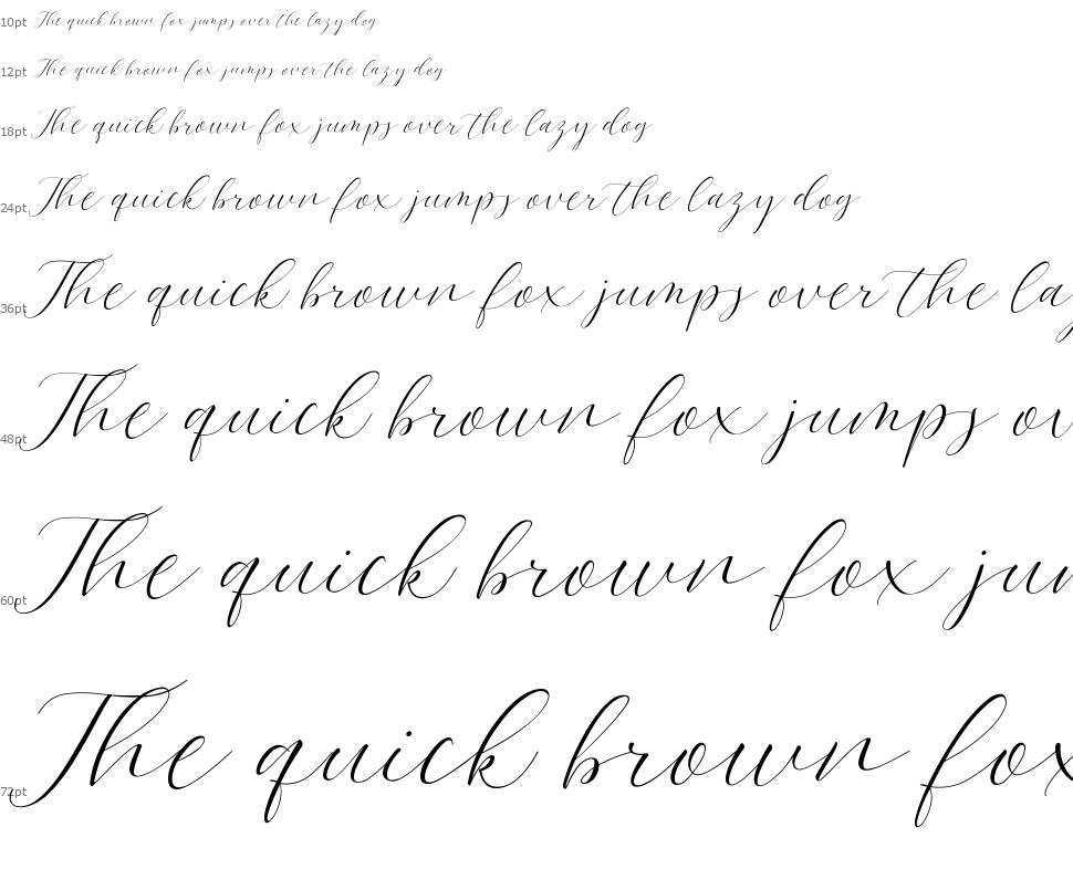 Bromo Plateau Script font Şelale