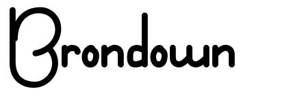 Brondown font
