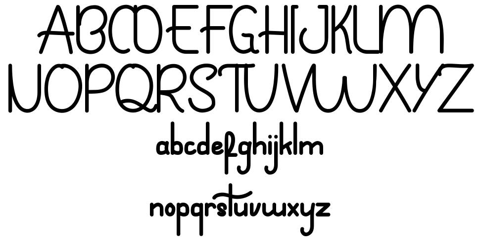 Brondown font specimens