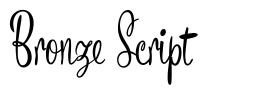 Bronze Script fonte
