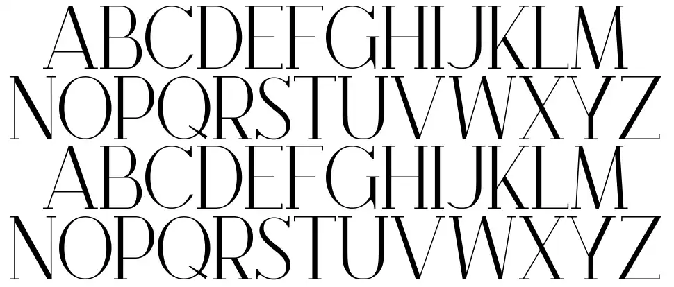 Brooke font specimens