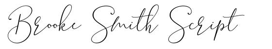Brooke Smith Script шрифт