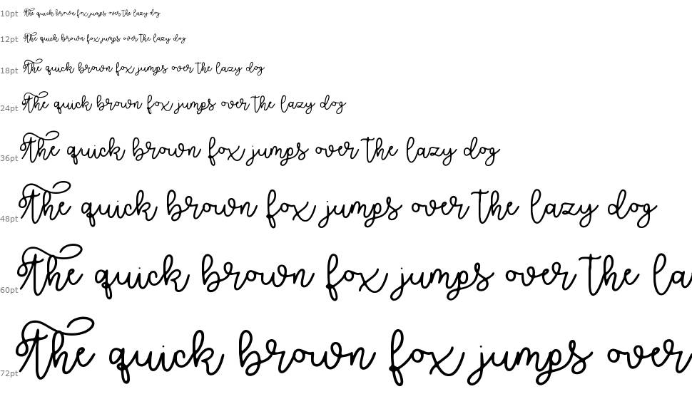 Brooklyn Script font Şelale