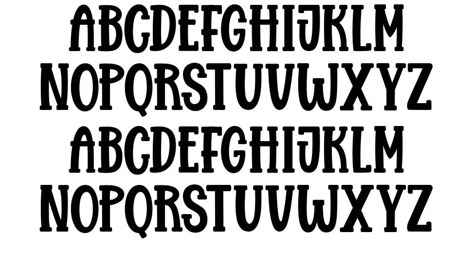Brosia font specimens