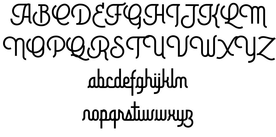 Brotherline font specimens