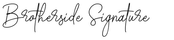Brotherside Signature шрифт