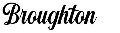 Broughton шрифт