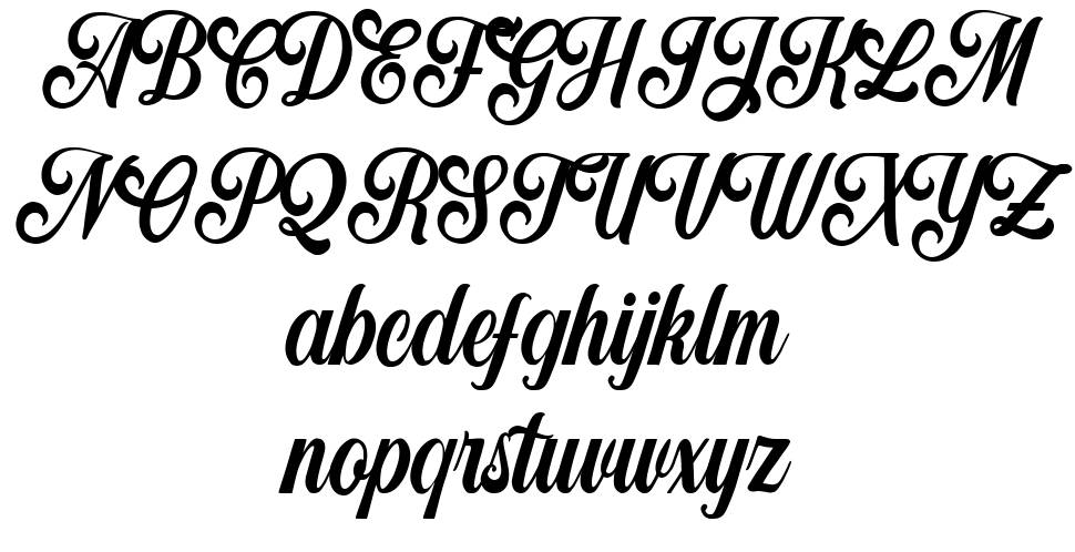 Broughton font specimens