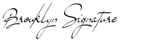 Brouklyn Signature font