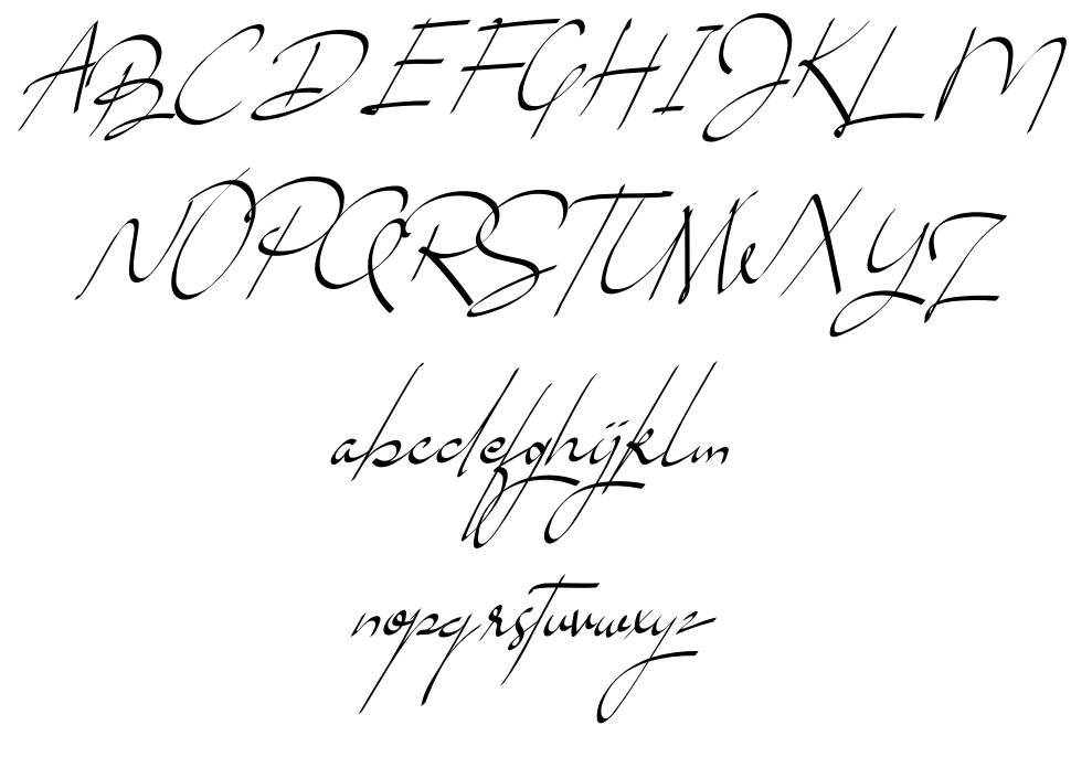 Brouklyn Signature font specimens