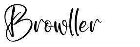 Browller font