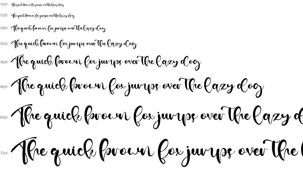 Brown Candy font Şelale