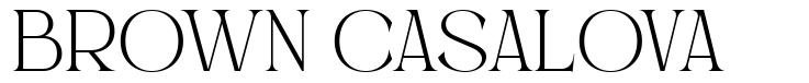 Brown Casalova шрифт
