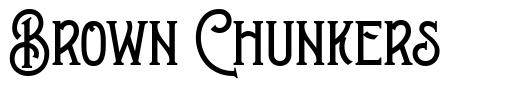 Brown Chunkers font