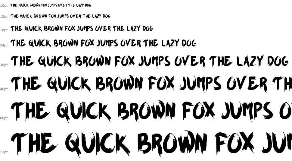 Brown Foxy carattere Cascata