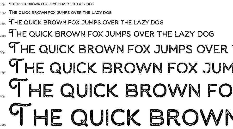 Brown House Stamp font Waterfall