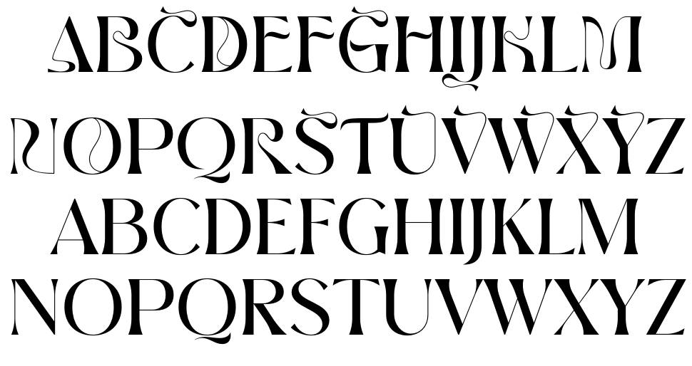 Brown Volky font specimens