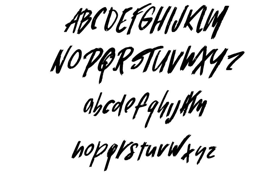 Brown Zombies font specimens