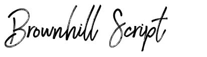 Brownhill Script font