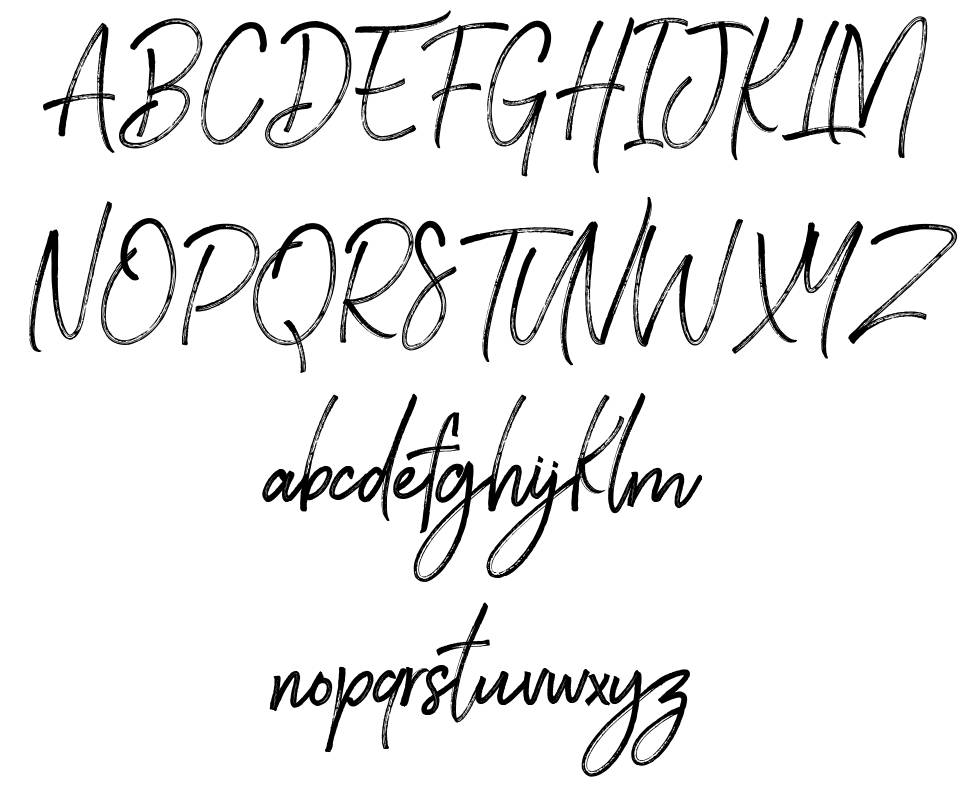 Brownhill Script フォント 標本