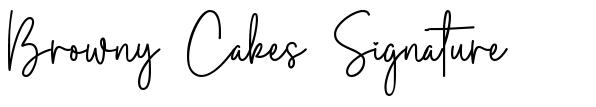 Browny Cakes Signature font
